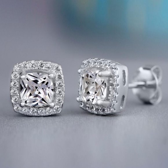 Jewelry - New Women's 925 Silver Diamond Girl's Earrings
